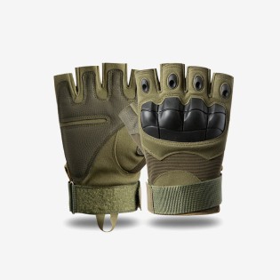 Protective half-finger cycling gloves