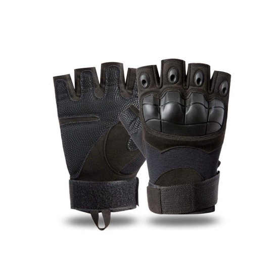 Protective half-finger cycling gloves