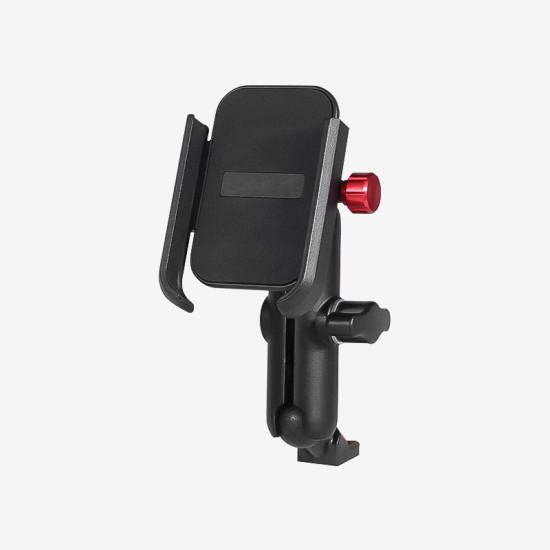 Motorcycle adjustable handlebar phone holder