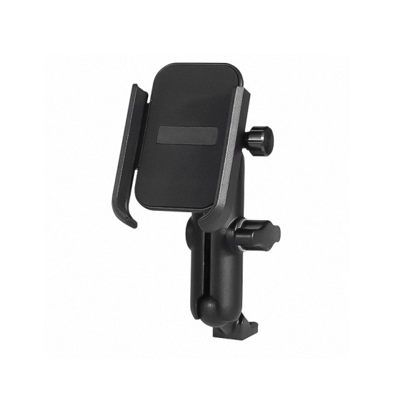 Motorcycle adjustable handlebar phone holder