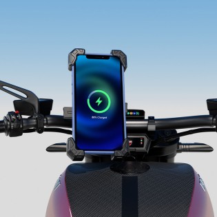 Wireless fast charging motorcycle phone holder