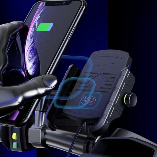 Waterproof wireless charger phone holder