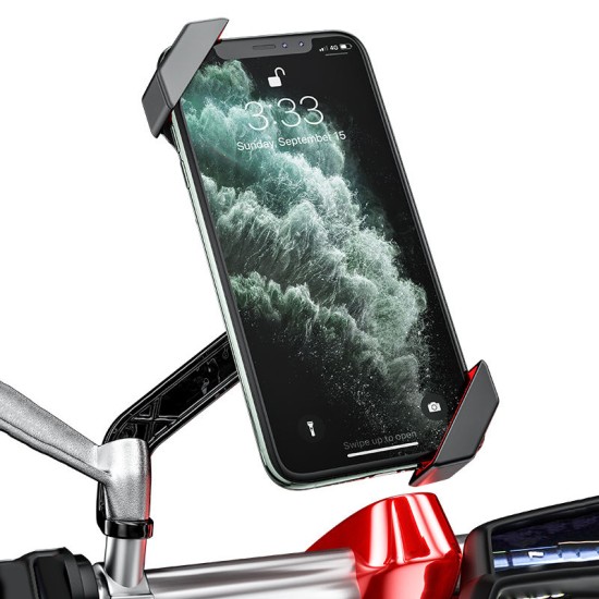 Universal bicycle and motorcycle handlebar phone holder