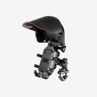 Waterproof phone holder with sunshade and sun hat