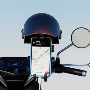 Waterproof phone holder with sunshade and sun hat