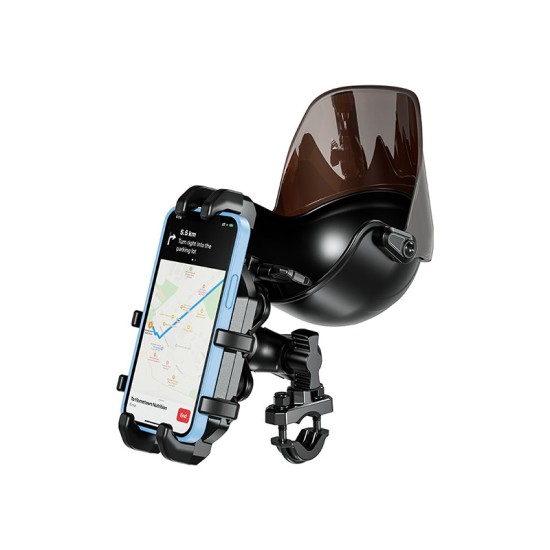 Waterproof phone holder with sunshade and sun hat