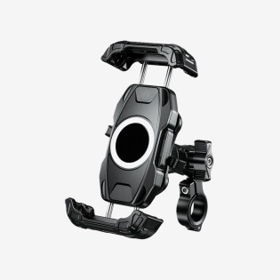 Anti-vibration rotating motorcycle phone holder