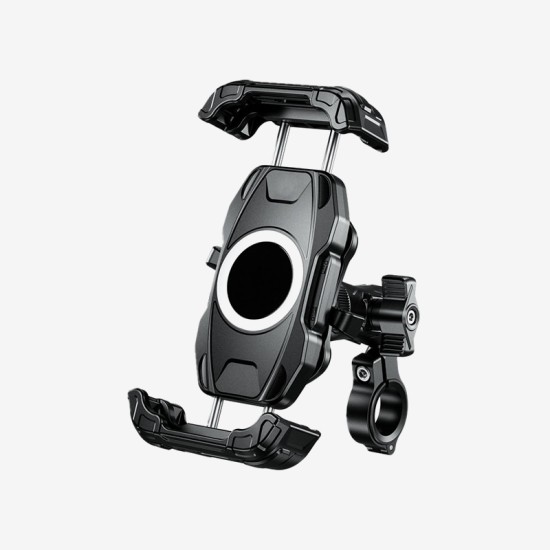 Anti-vibration rotating motorcycle phone holder