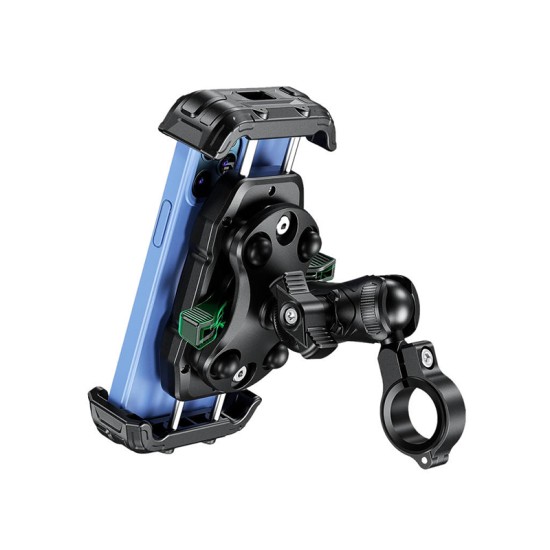 Anti-vibration rotating motorcycle phone holder