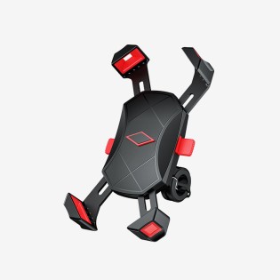 Motorcycle handlebar portable phone holder