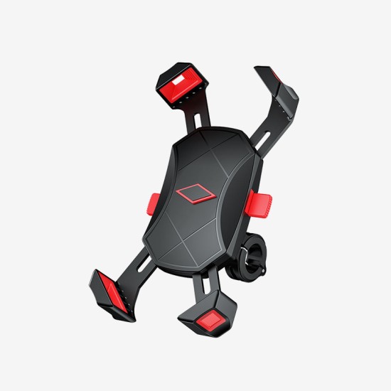 Motorcycle handlebar portable phone holder