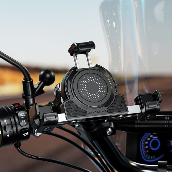 Universal anti-vibration rotating mobile phone holder