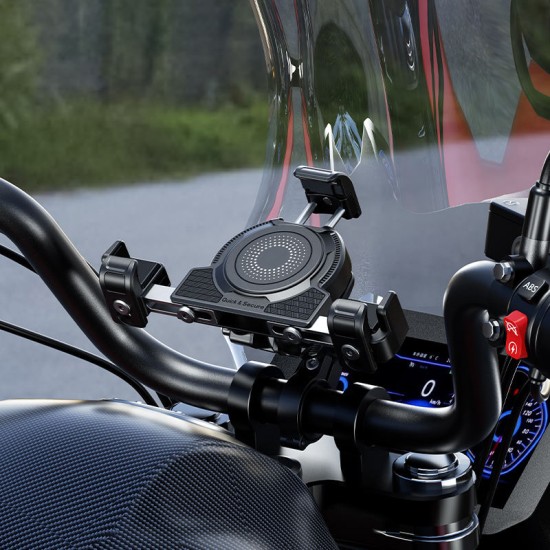 Universal anti-vibration rotating mobile phone holder