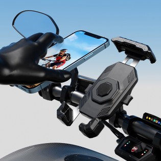 Adjustable smart tracking waterproof phone holder