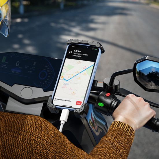 Adjustable smart tracking waterproof phone holder