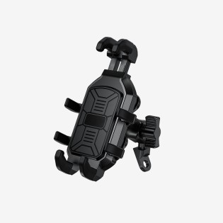 Shock-absorbing and waterproof motorcycle phone holder
