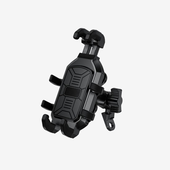 Shock-absorbing and waterproof motorcycle phone holder